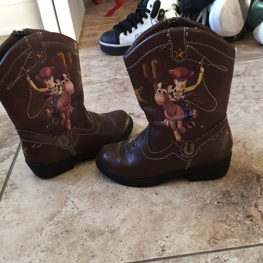 Leather toy story light up boots